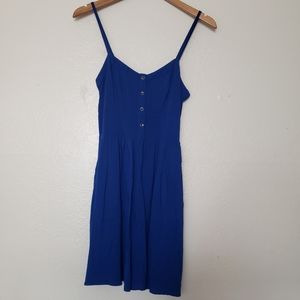 Cobalt Blue Baby Doll Dress